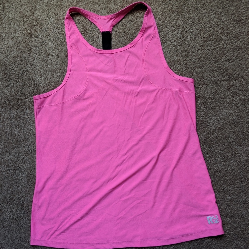 Hot pink razorback tank by Reaction Kenneth Cole